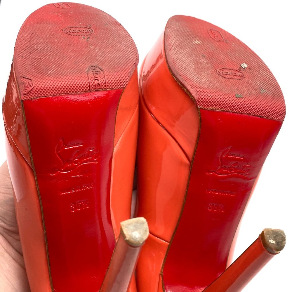 🌷❤️🔥FINAL SALE 🔥 NO OFFERS🌷💥Christian Louboutin Bianca 140 Heels 36.5 - Picture 7 of 9